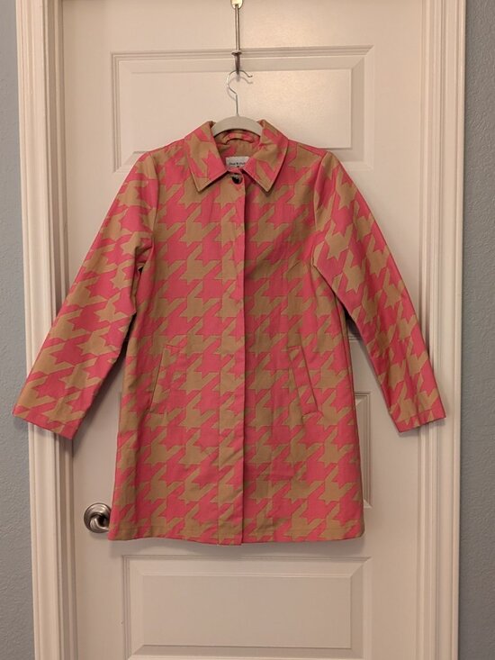 Isaac Mizrahi Jackets & Blazers - Isaac Mizrahi for Target 20th Anniversary Houndstooth Coat | XS | Pink & Tan
